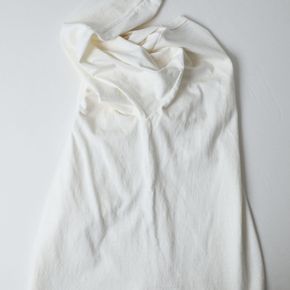 lot.55001PD FALLEN COTTON MID WEIGHT L/S TEE PIGMENT DYE (PD.DARK BEIGE)