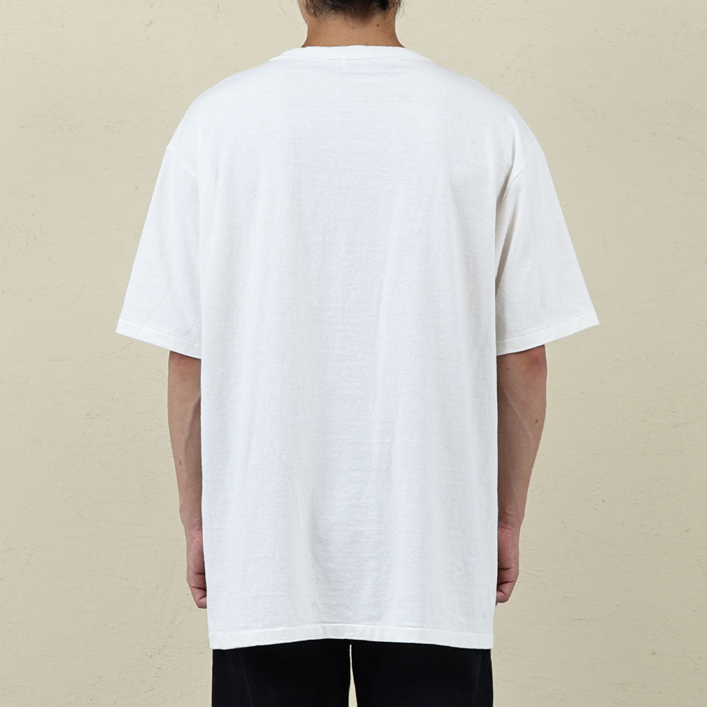 lot.35001 FALLEN COTTON MID WEIGHT S/S TEE (KHAKI)