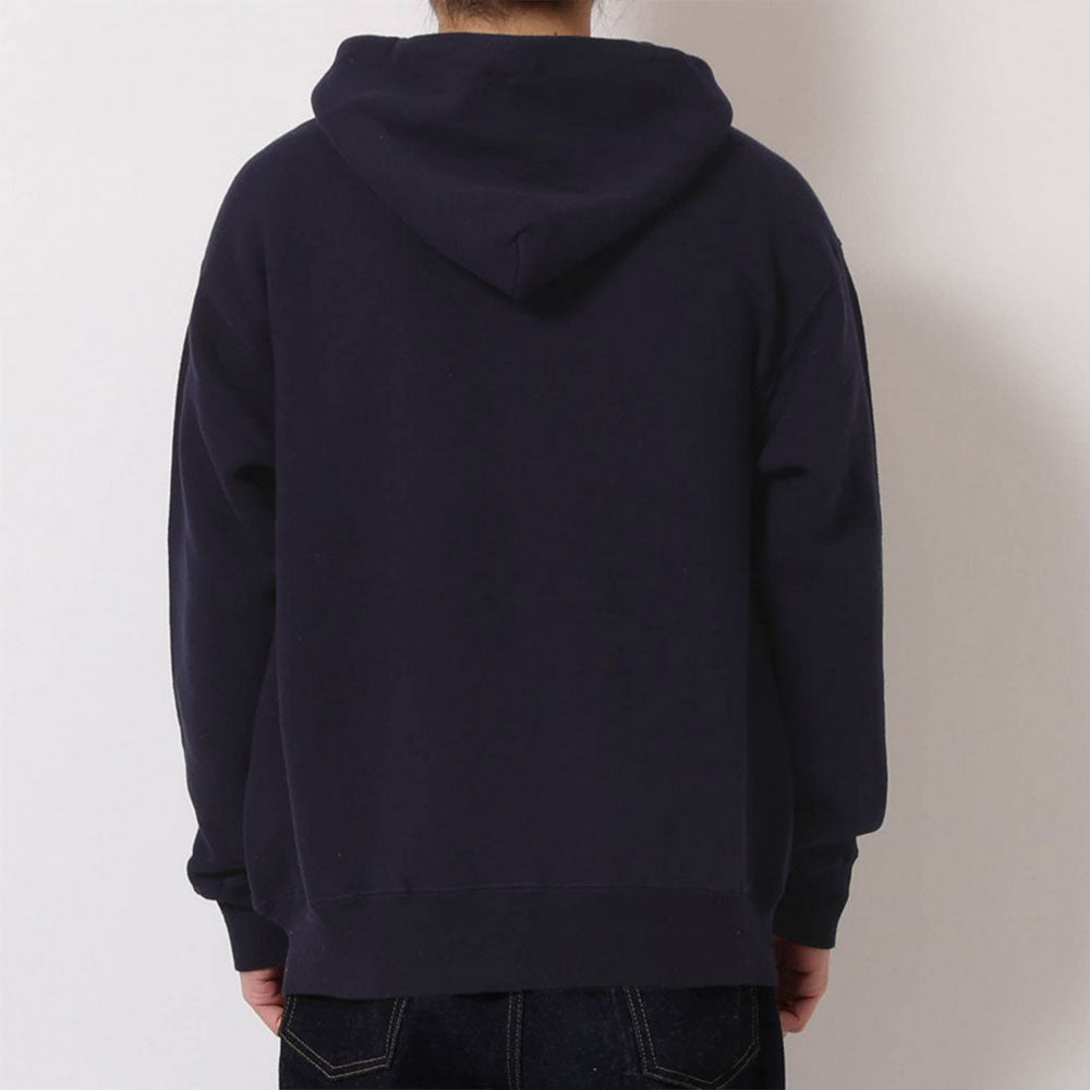 lot.86012 "LOOP WHEEL”HALF ZIPPED SWEAT HOODIE<NAVY>