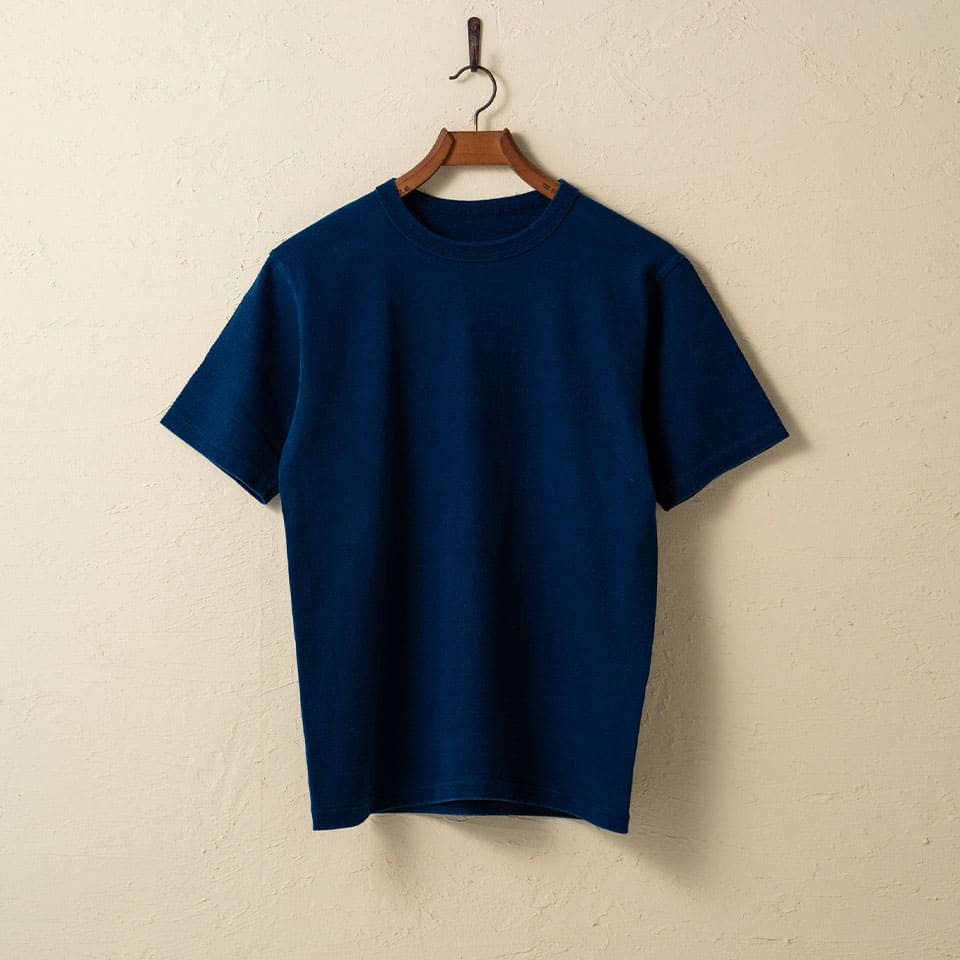 <予約商品>lot.37001IND HEAVY WEIGHT SHORT SLEEVE Tee INDIGO DYE<INDIGO>