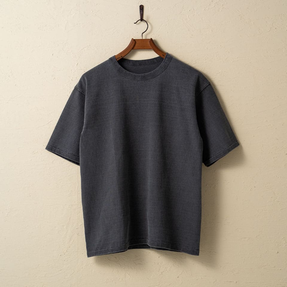 lot.37001PD HEAVY WEIGHT SHORT SLEEVE TEE PIGMENT DYE <sumikuro></sumikuro>