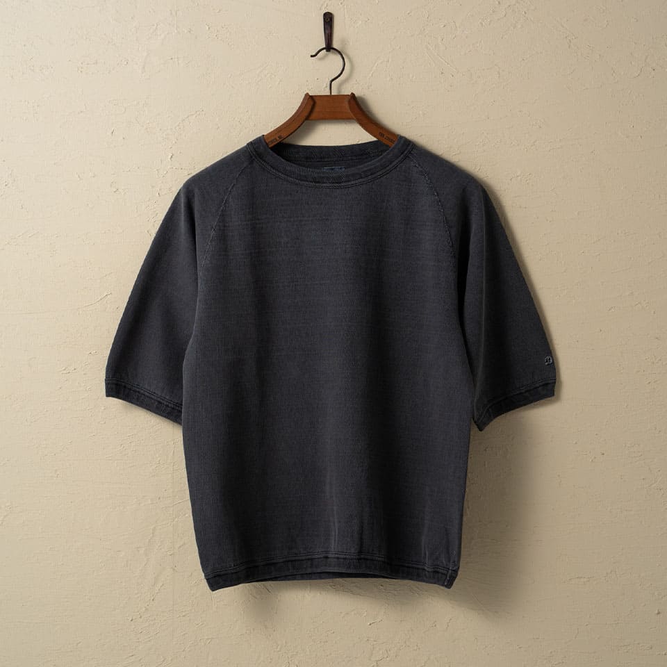 lot.37005PD HEAVY WEIGHT RAGLAN SLEEVE Tee PIGMENT DYE<SUMIKURO>