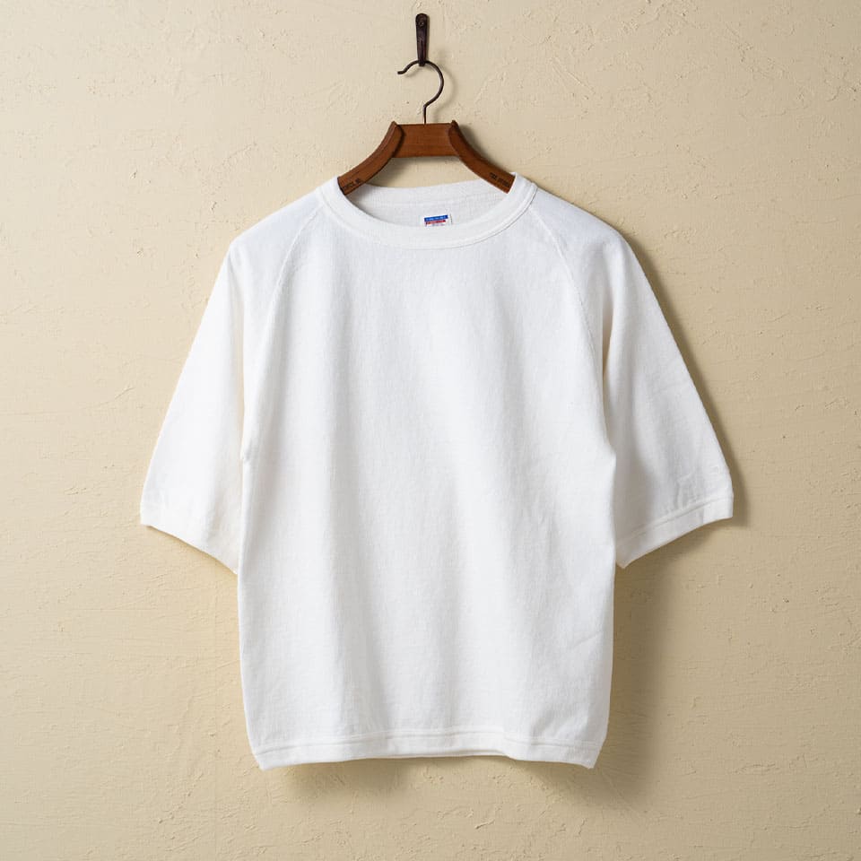 lot.37005 HEAVY WEIGHT RAGLAN SLEEVE TEE<off white></off>