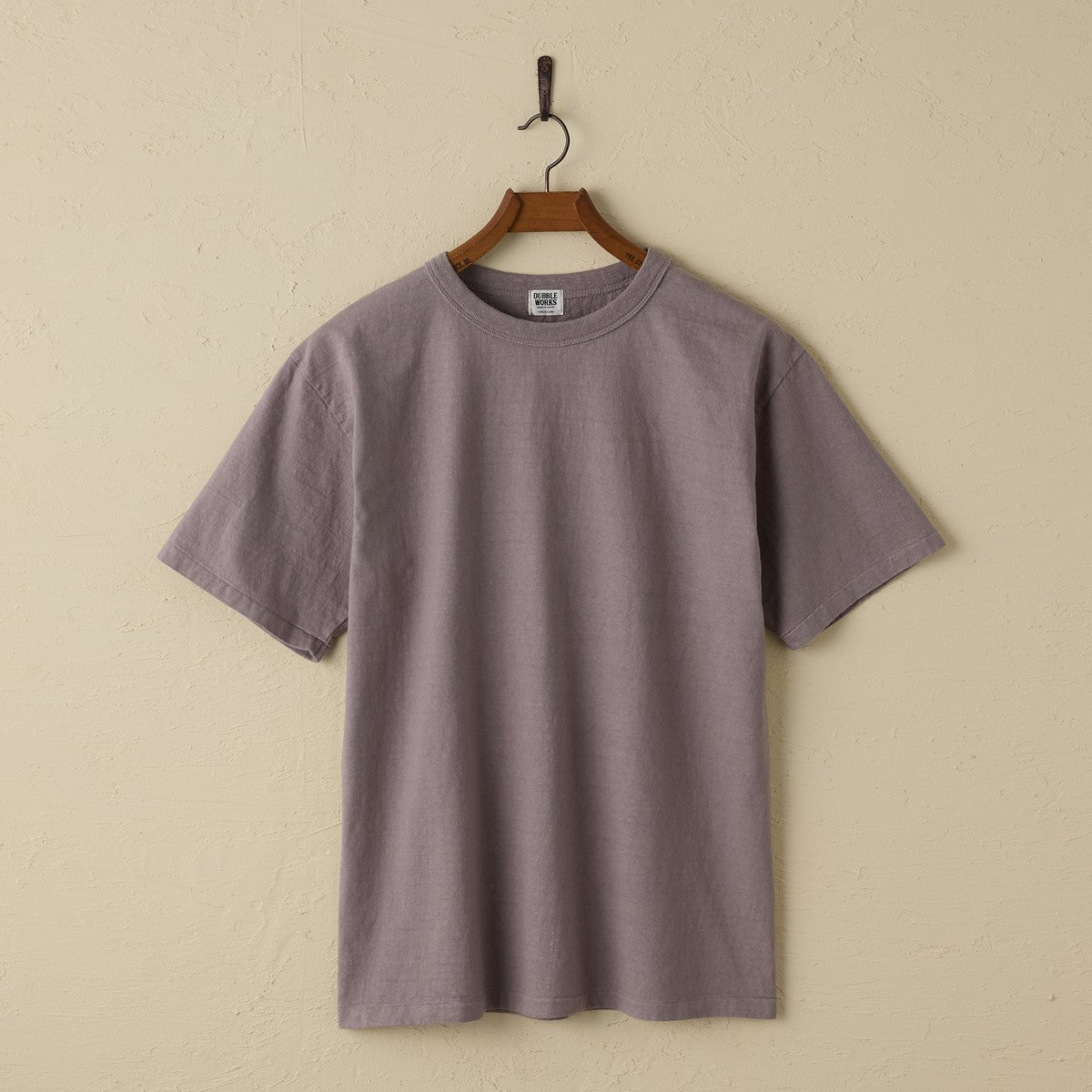 lot.35001 FALLEN COTTON MID WEIGHT S/S TEE (GREY)