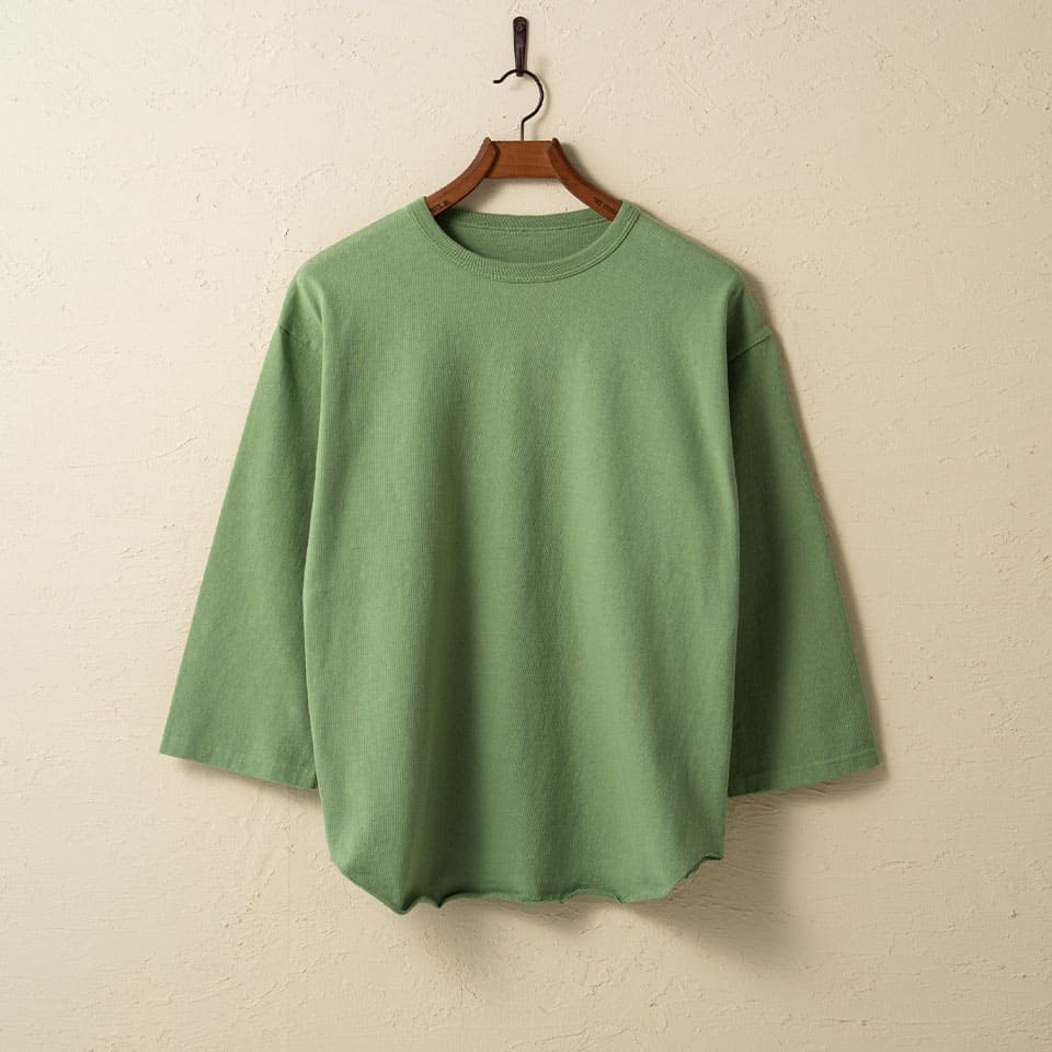lot.58105 HEAVY WEIGHT BASEBALL Tee<tea green></tea>
