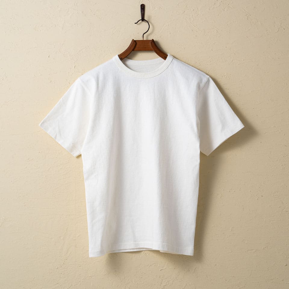 lot.37001 HEAVY WEIGHT SHORT SLEEVE Tee<OFF WHITE>