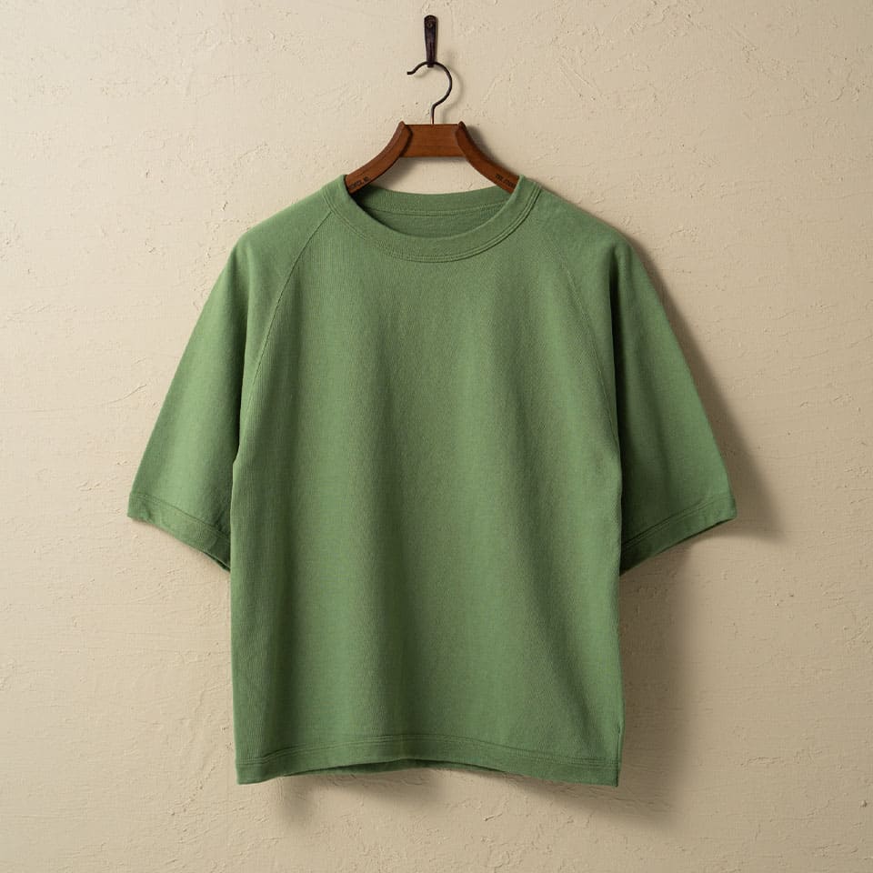 lot.37005 HEAVY WEIGHT RAGLAN SLEEVE Tee<TEA GREEN>