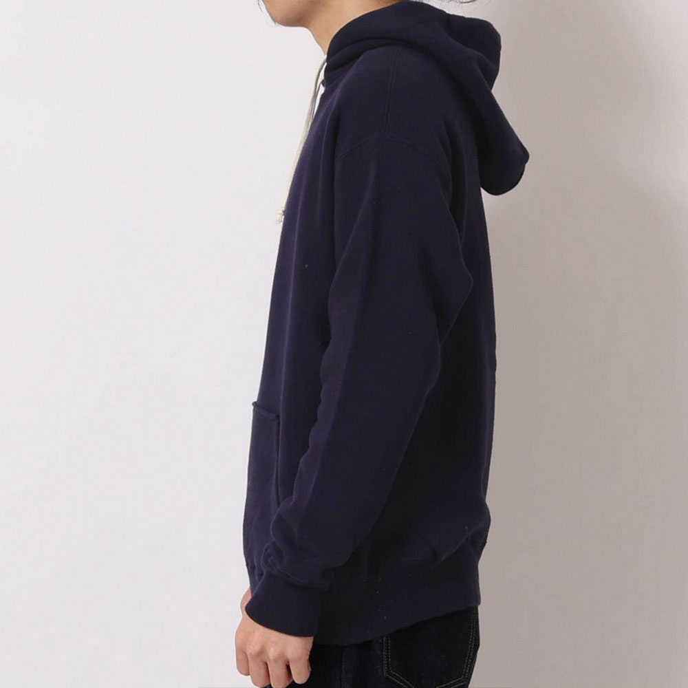 lot.86012 "LOOP WHEEL”HALF ZIPPED SWEAT HOODIE<NAVY>