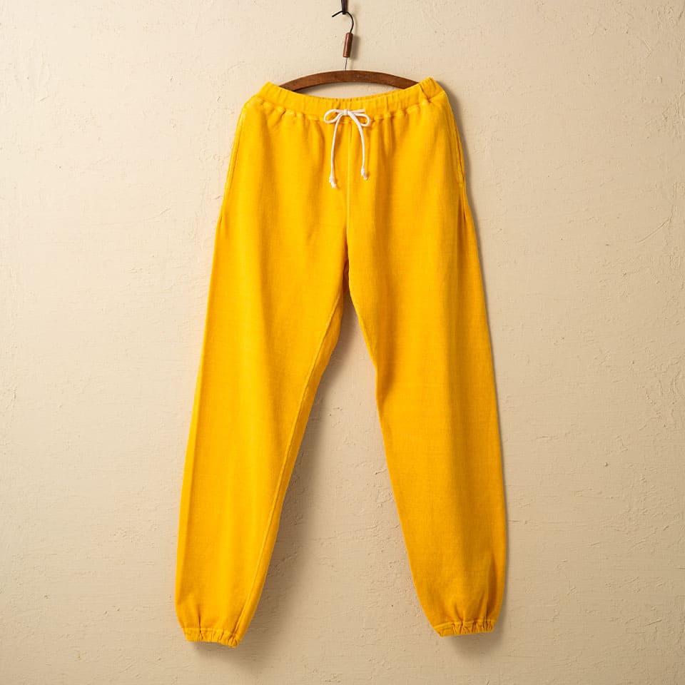lot.78105PD SWEAT PANTS PIGMENT DYE<GOLD>