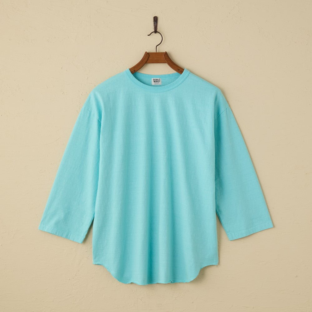 lot.55105 FALLEN COTTON MID WEIGHT BASEBALL TEE (MINT)