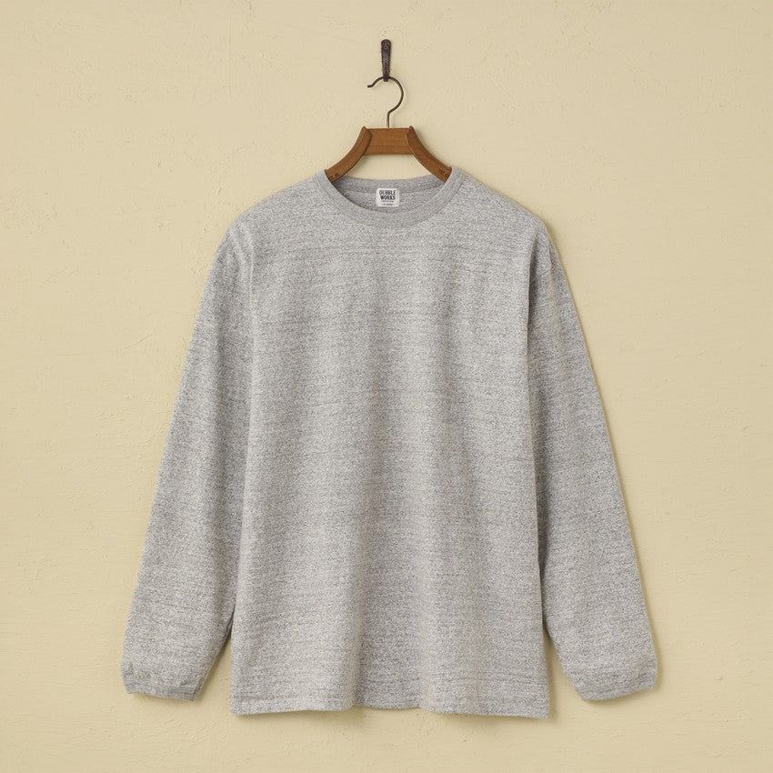 <tc> lot.58001 "STAND WHEEL" H/W LONG SLEEVE Tee(HEATHER GREY)<khaki></khaki></tc>