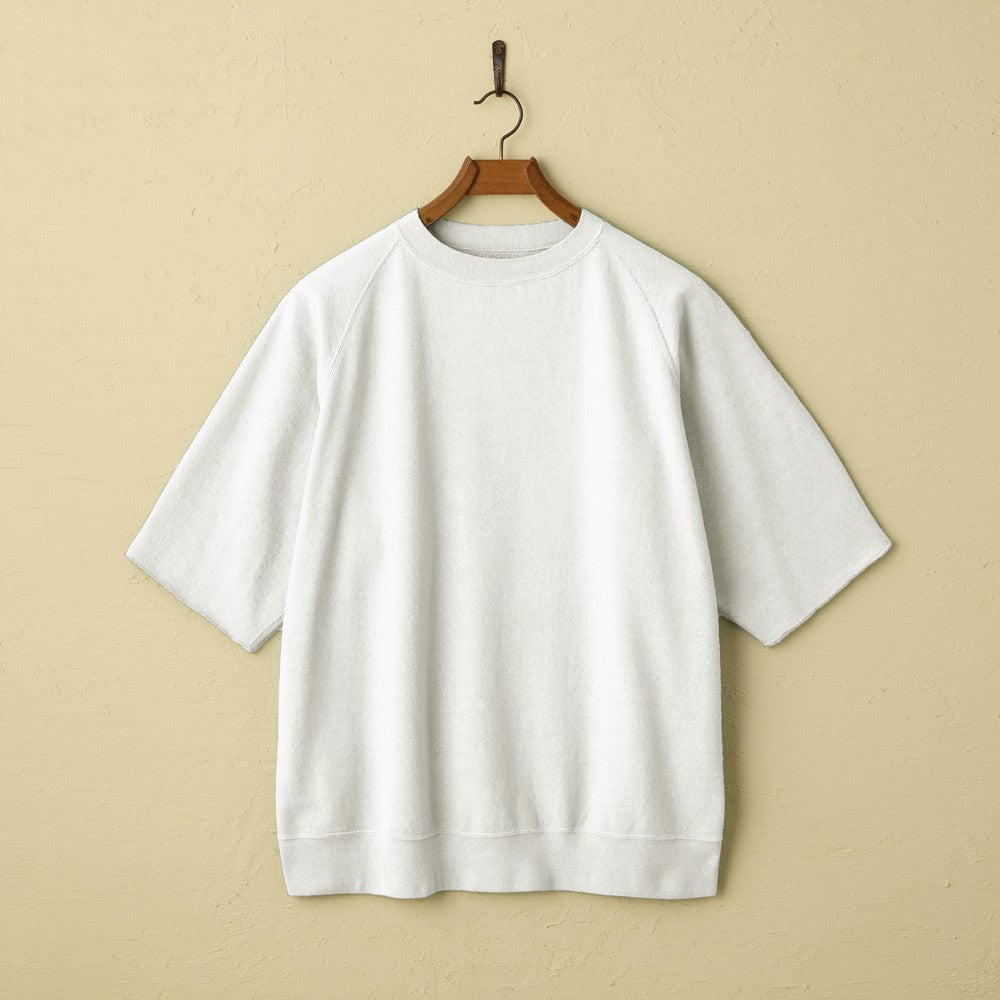 lot.74001 CUT OFF SLEEVE SWEAT SHIRT (OFF WHITE)