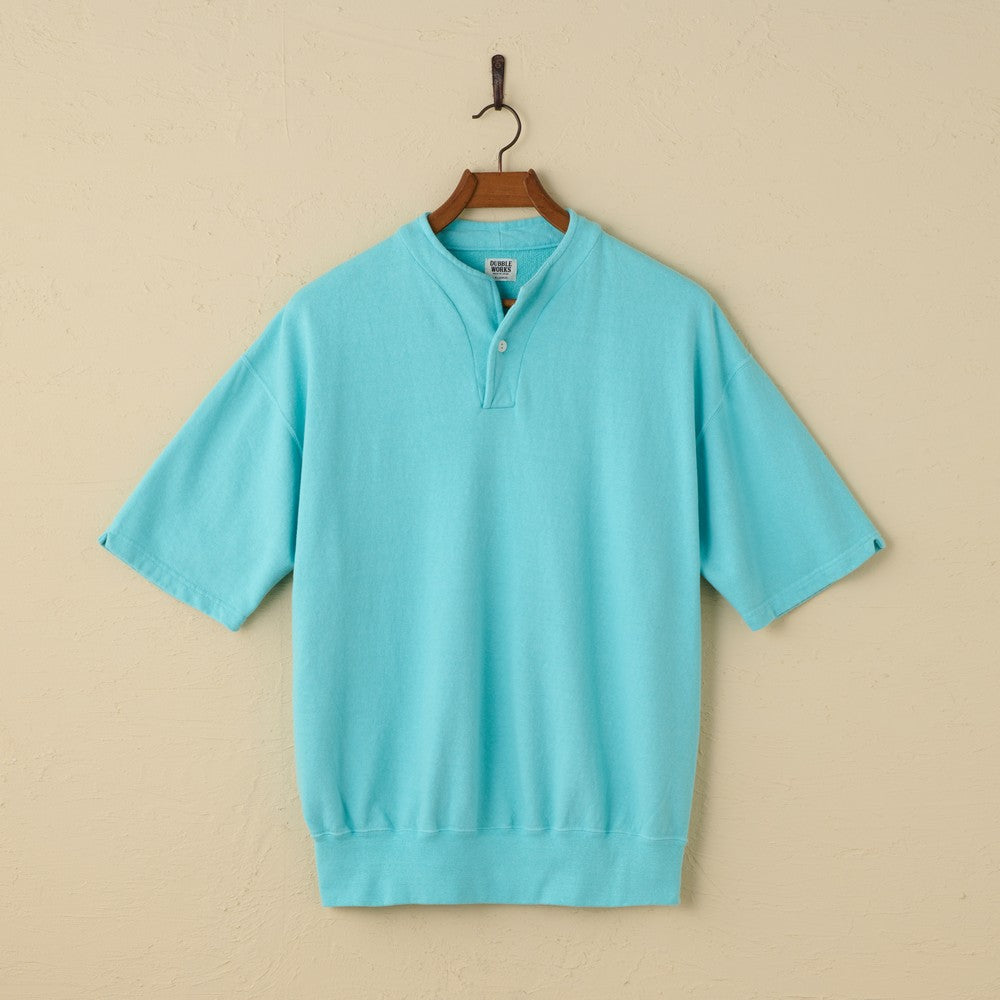 lot.74005 LIGHT TERRY HENLEY SWEATSHIRT (MINT)