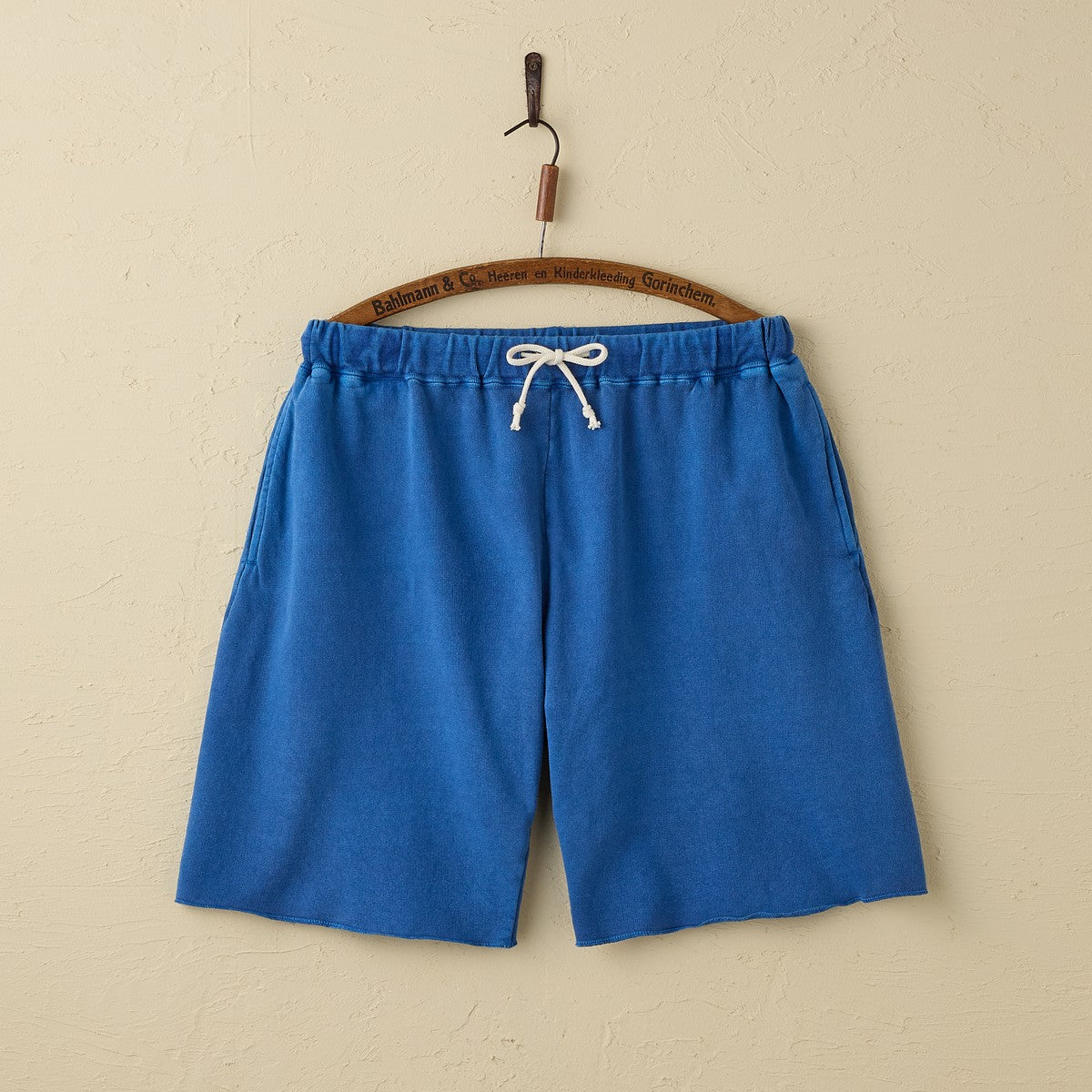 lot.84002PD SWEAT SHORT PANTS PIGMENT DYE (PD.LIGHT INDIGO)