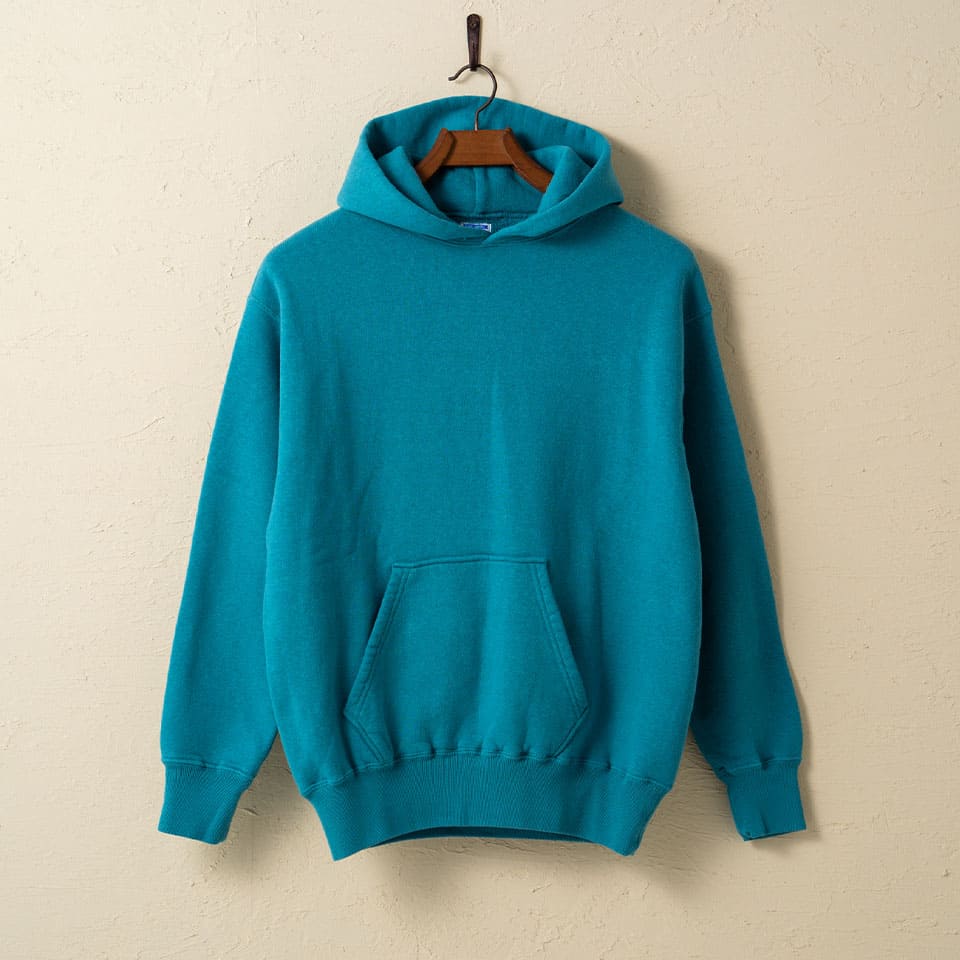 lot.86002 "LOOP WHEEL”SWEAT HOODIE<TURQUOISE>