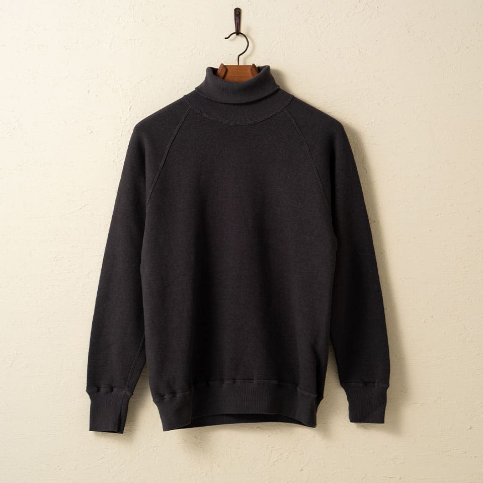 lot.86013 "LOOP WHEEL”TURTLENECK SWEAT SHIRTS<SUMIKURO>