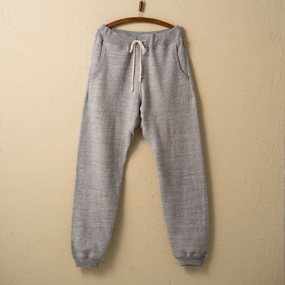 lot.87006 "LOOP WHEEL" SWEAT PANTS<heather grey></heather>