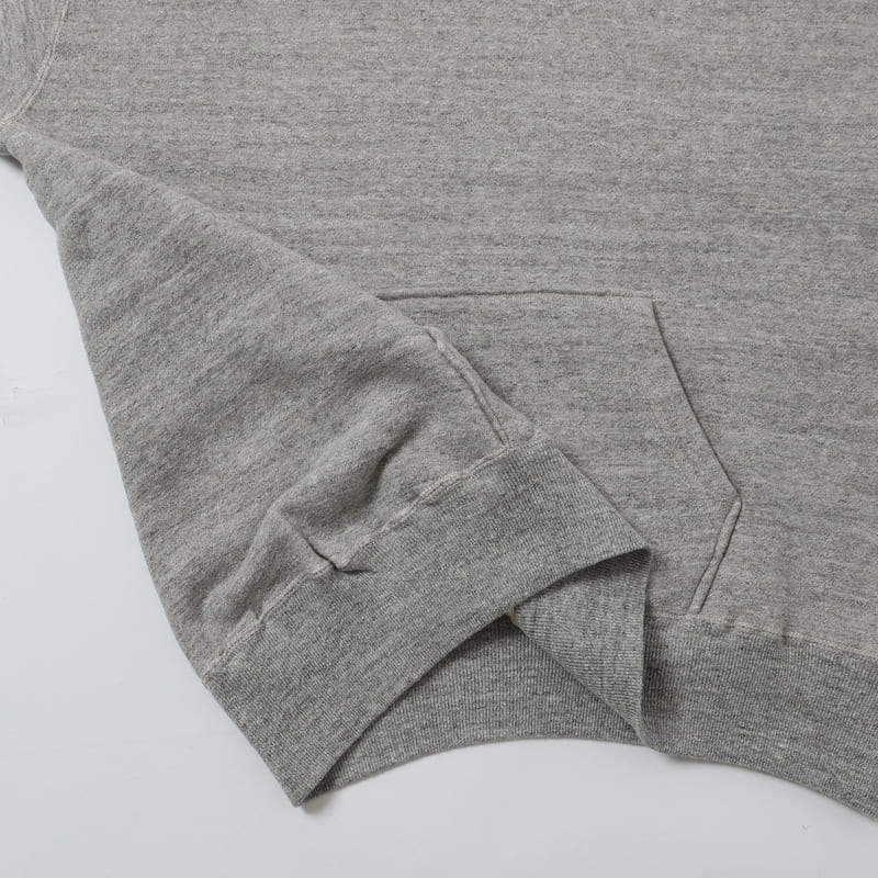 lot.86012 "LOOP WHEEL”HARF ZIPPED SWEAT HOODIE<HEATHER CHARCOAL>