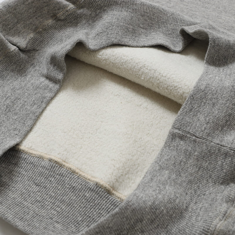 lot.86012 "LOOP WHEEL”HARF ZIPPED SWEAT HOODIE<HEATHER CHARCOAL>