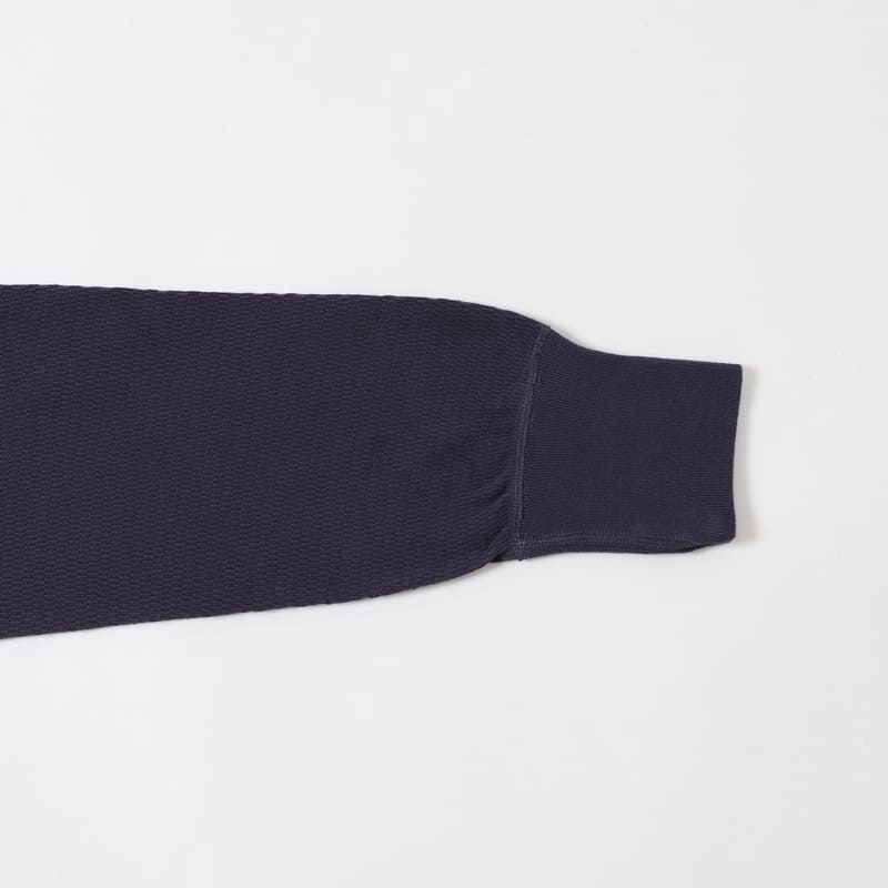 lot.54002 THERMAL CREW NECK TEE<NAVY>