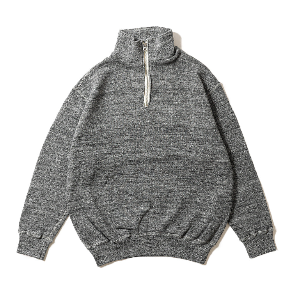 lot.86014 LOOP WHEEL”HIGHNECK HALF ZIP SWEATSHIRT