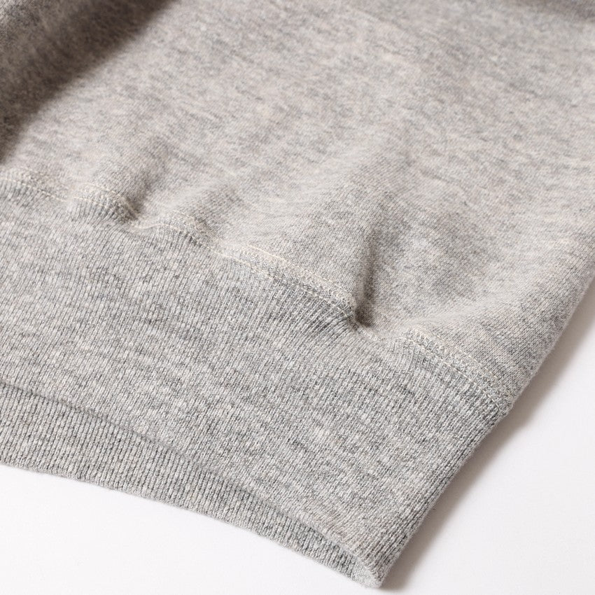 lot.86014 LOOP WHEEL” HIGHNECK HALF ZIP SWEATSHIRT<sumikuro></sumikuro>