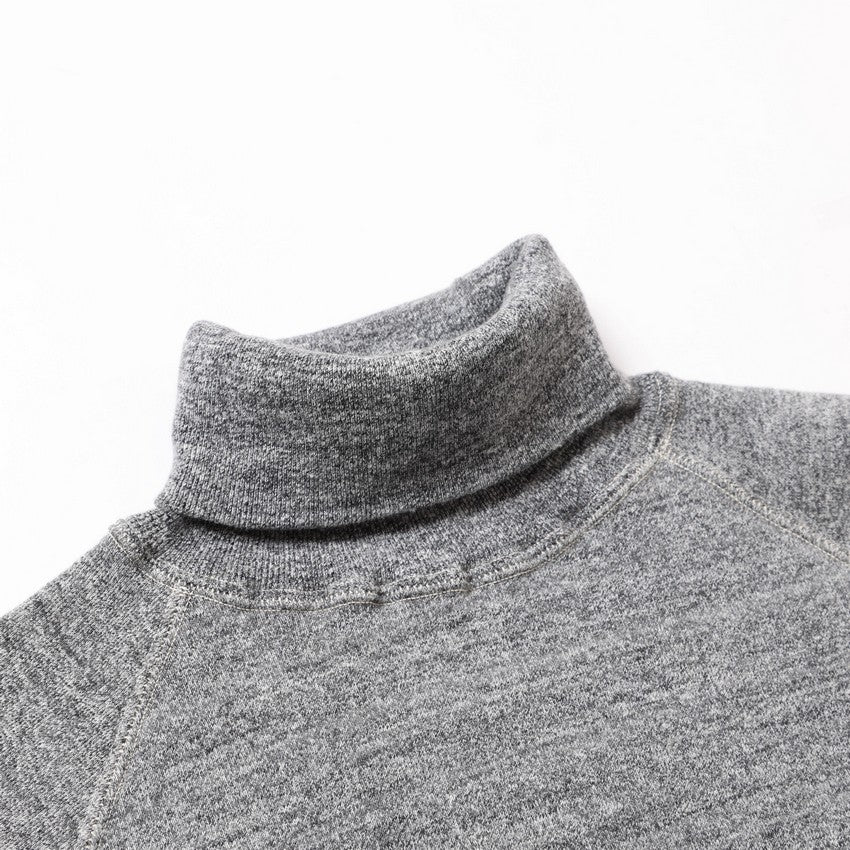 lot.86013 "LOOP WHEEL”TURTLENECK SWEAT SHIRTS<HEATHER CHARCOAL>