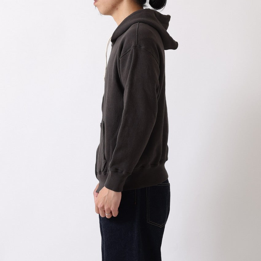 lot.88003 "LOOP WHEEL”ZIP-UP SWEAT HOODIE<HEATHER CHARCOAL>
