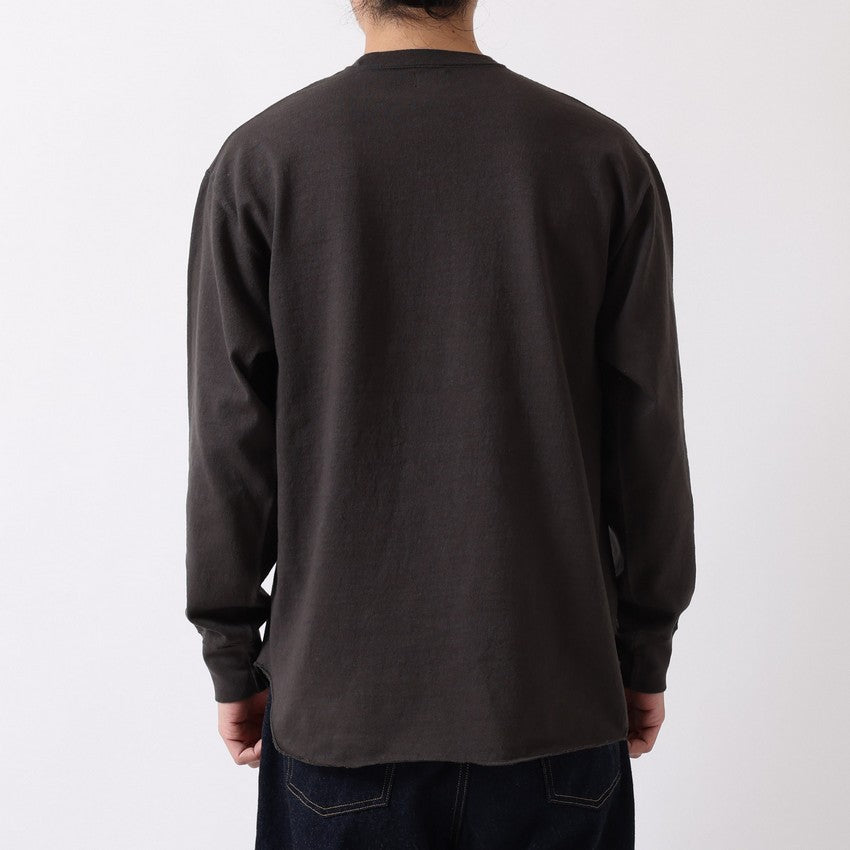 lot.58106PD HEAVY WEIGHTBASEBALL Tee PIGMENT DYE (PD.DARK BEIGE)