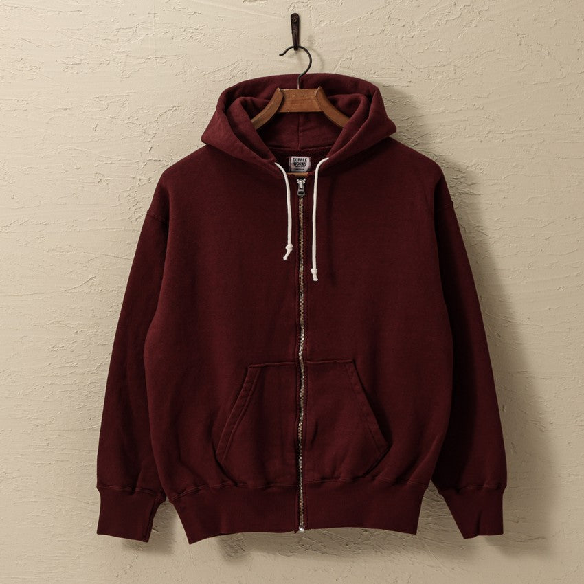 lot.88003 "LOOP WHEEL”ZIP-UP SWEAT HOODIE<BURGUNDY>