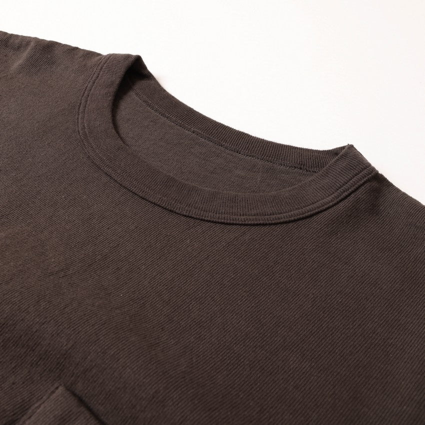 lot.37002PD HEAVY WEIGHT SHORT SLEEVE Pocket Tee PIGMENT DYE <sumikuro></sumikuro>