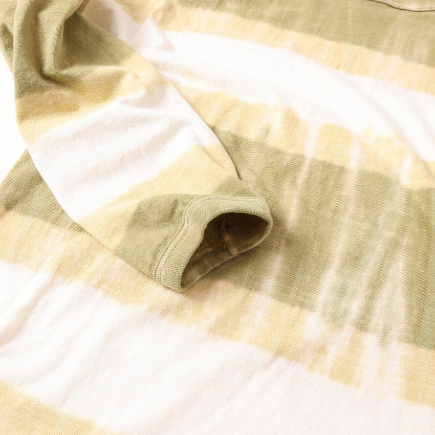 lot.53007TB LONG SLEEVE TIE DYE BORDER Tee<brick></brick>