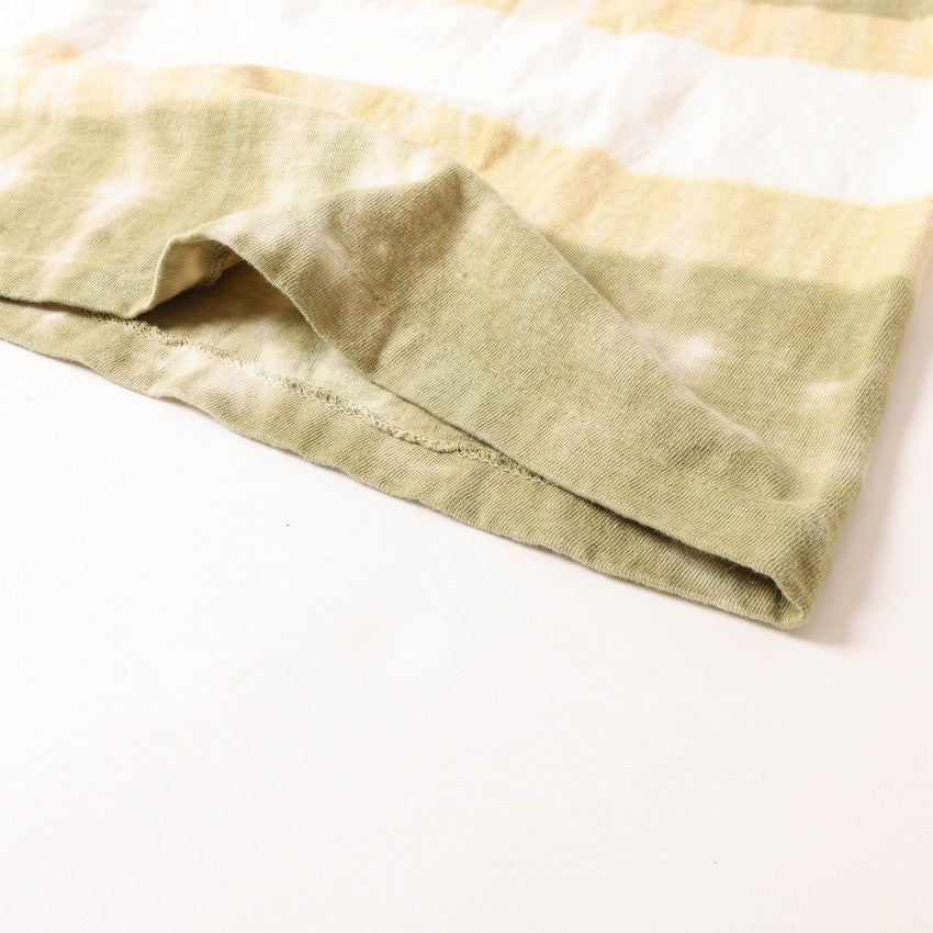 lot.53007TB LONG SLEEVE TIE DYE BORDER Tee<brick></brick>