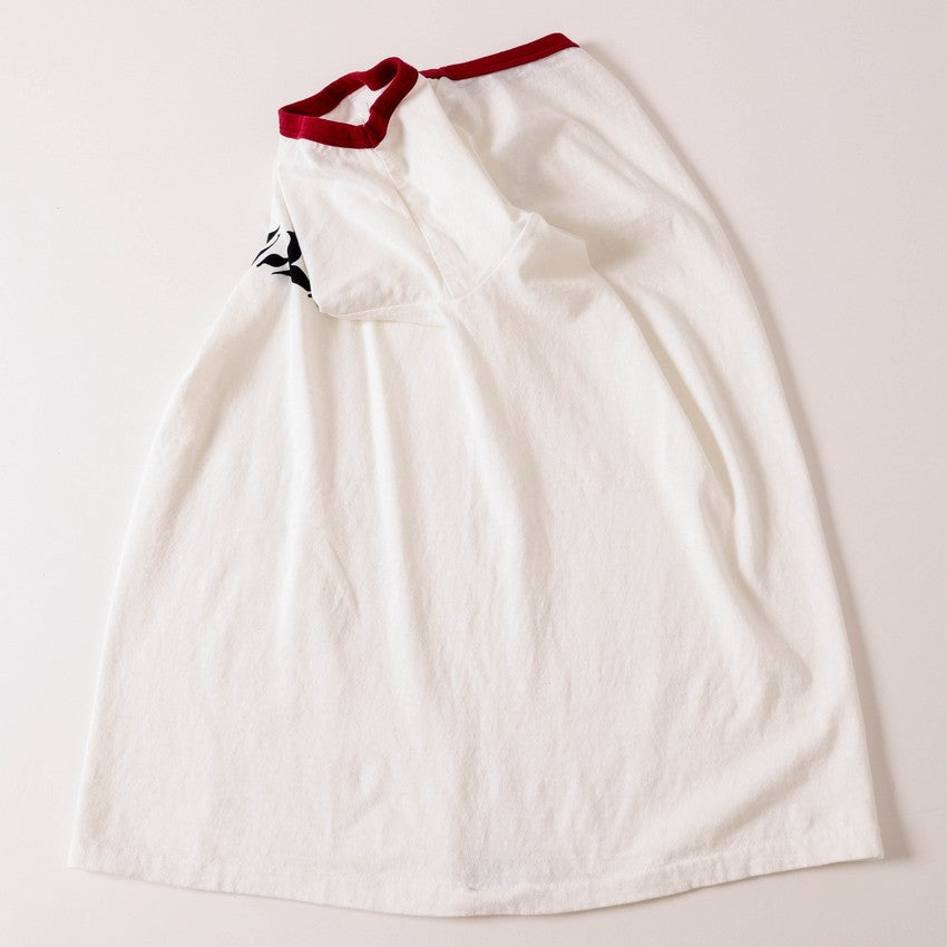 lot.34006-03 Ringer Tee "BATTLING BRAVO"<OFF WHITE×NAVY>