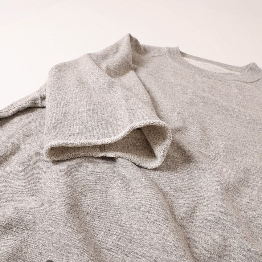 lot.74001 CUT OFF SLEEVE SWEAT SHIRT<bordeaux></bordeaux>