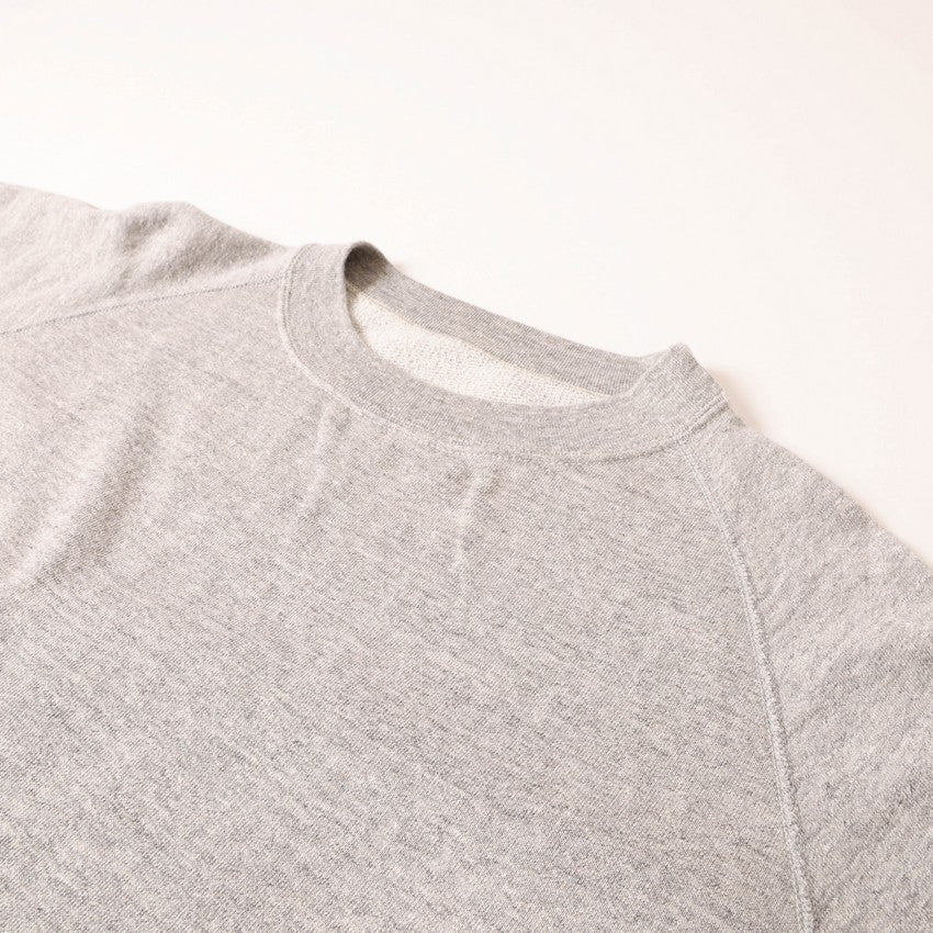 lot.74001 CUT OFF SLEEVE SWEAT SHIRT<heather grey></heather>