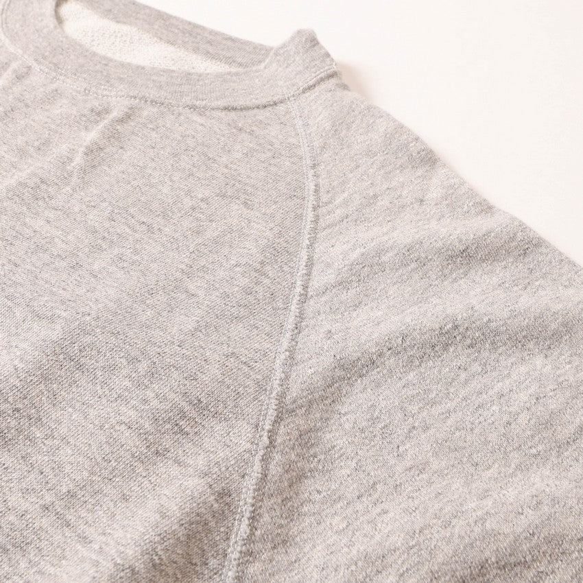 lot.74001 CUT OFF SLEEVE SWEAT SHIRT<heather grey></heather>