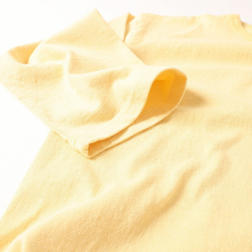 lot.58105 HEAVY WEIGHTBASEBALL Tee<PALE YELLOW>