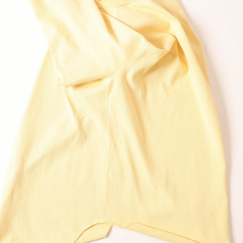 lot.58105 HEAVY WEIGHTBASEBALL Tee<PALE YELLOW>