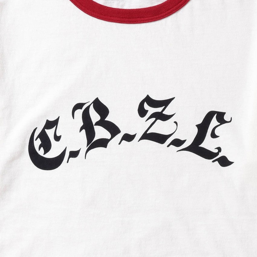 <Pre-order item>lot.34006-01 Ringer Tee "CBZL"<off white></off>