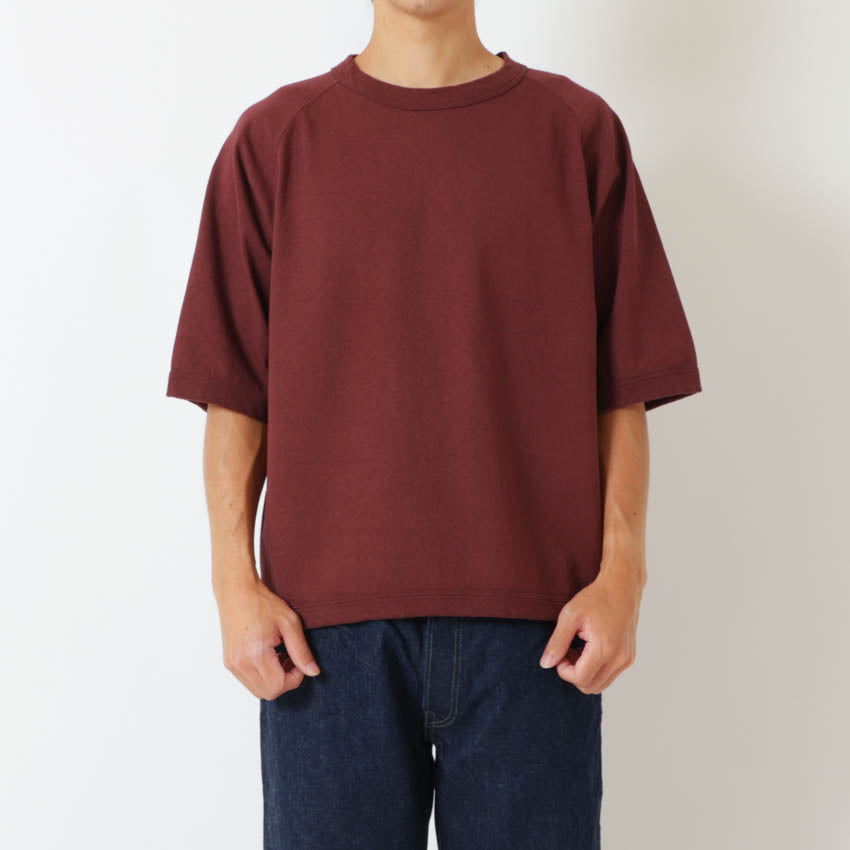 lot.37005 HEAVY WEIGHT RAGLAN SLEEVE Tee<OFF WHITE>