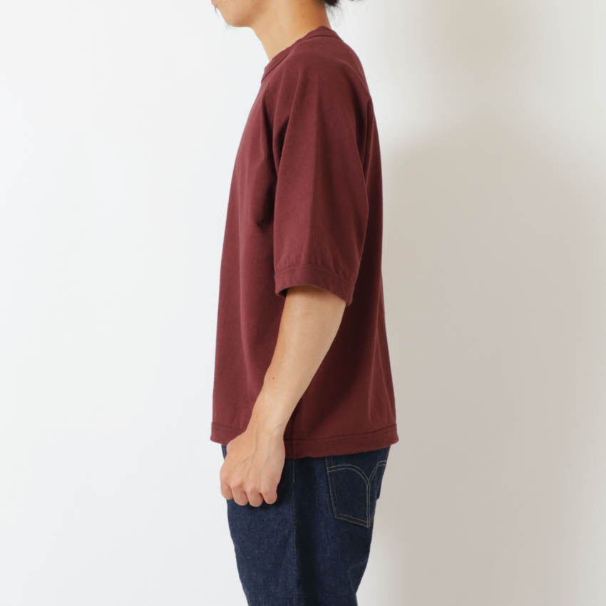 lot.37005 HEAVY WEIGHT RAGLAN SLEEVE TEE<bordeaux></bordeaux>