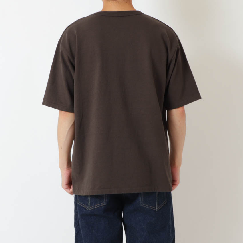 lot.37002 HEAVY WEIGHT SHORT SLEEVE Pocket Tee<BORDEAUX>