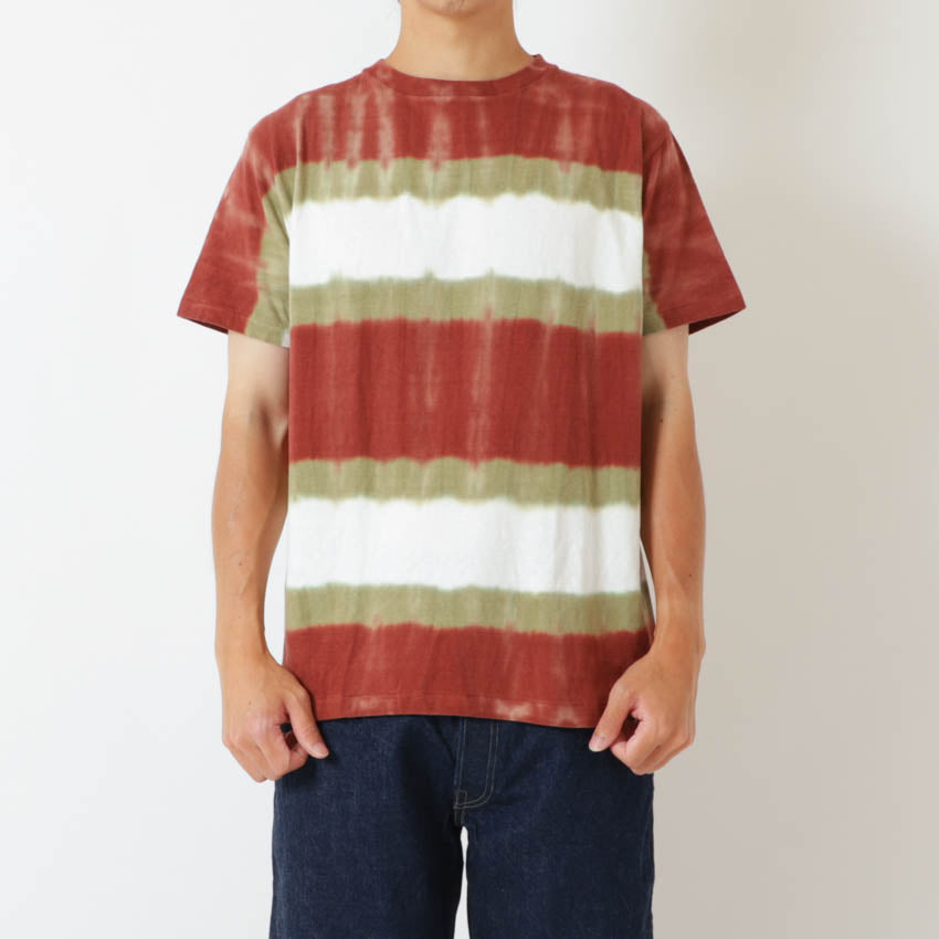 lot.33005TB SHORT SLEEVE TIE DYE BORDER Tee<brick></brick>