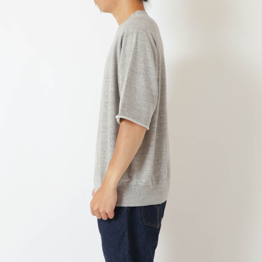 lot.74001 CUT OFF SLEEVE SWEAT SHIRT (OFF WHITE)