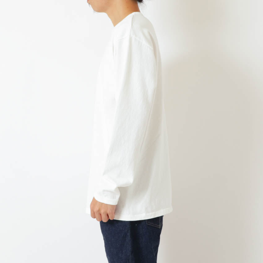 lot.58001 "STAND WHEEL" H/W LONG SLEEVE Tee<bordeaux></bordeaux>