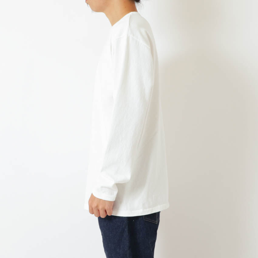 lot.58001PD HEAVY WEIGHT LONG SLEEVE Tee PIGMENT DYE<SUMIKURO>