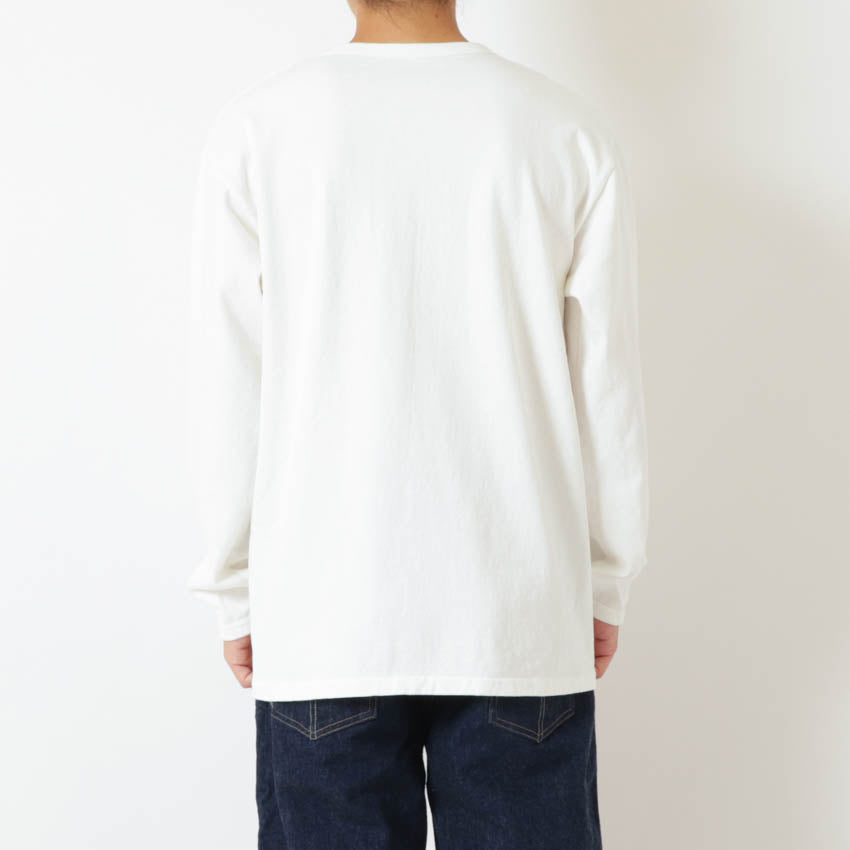 lot.58001PD HEAVY WEIGHT LONG SLEEVE Tee PIGMENT DYE (PD.SUMIKURO)