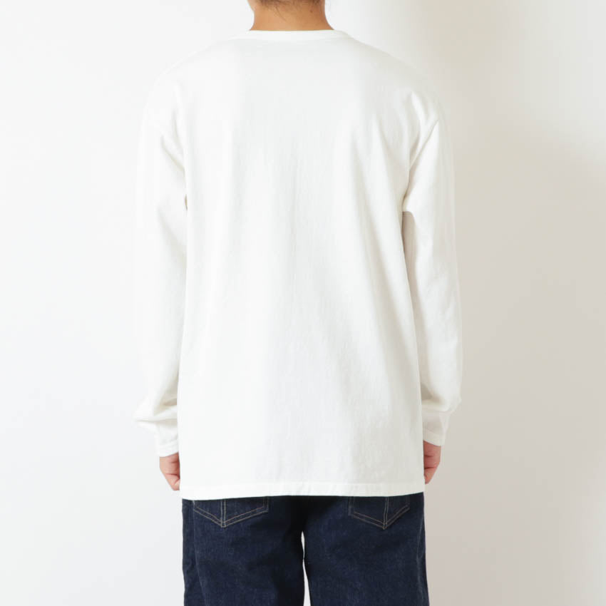 lot.58001 "STAND WHEEL"  H/W LONG SLEEVE Tee<OFF WHITE>