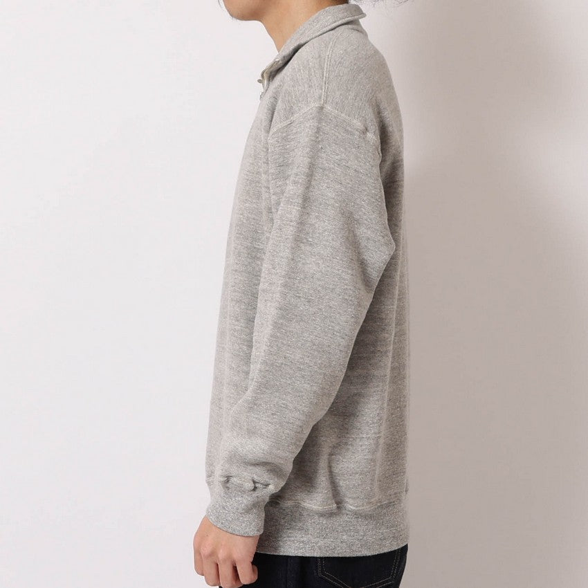 lot.86014 LOOP WHEEL” HIGHNECK HALF ZIP SWEATSHIRT<sumikuro></sumikuro>